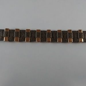 NEW Premier Designs Gold and Brown wrap Bracelet